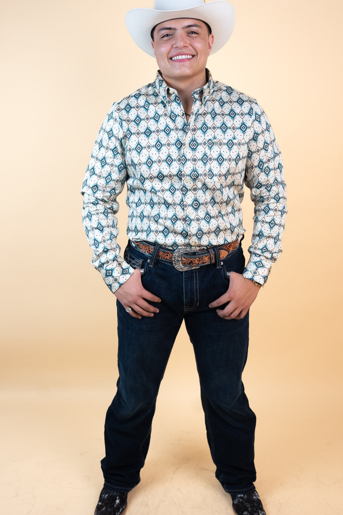 Platini Long Sleeve Payne Durham Button-Up