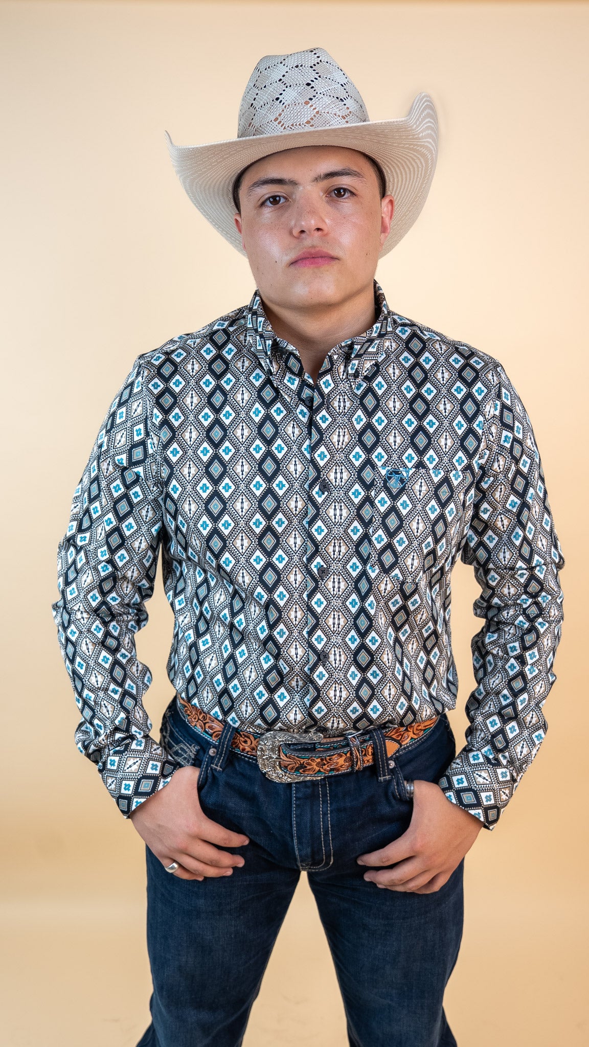 Platini Long Sleeve Scott Button Up