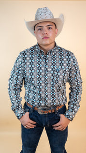 Platini Long Sleeve Scott Button Up