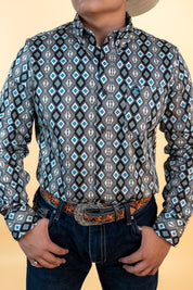 Platini Long Sleeve Scott Button Up