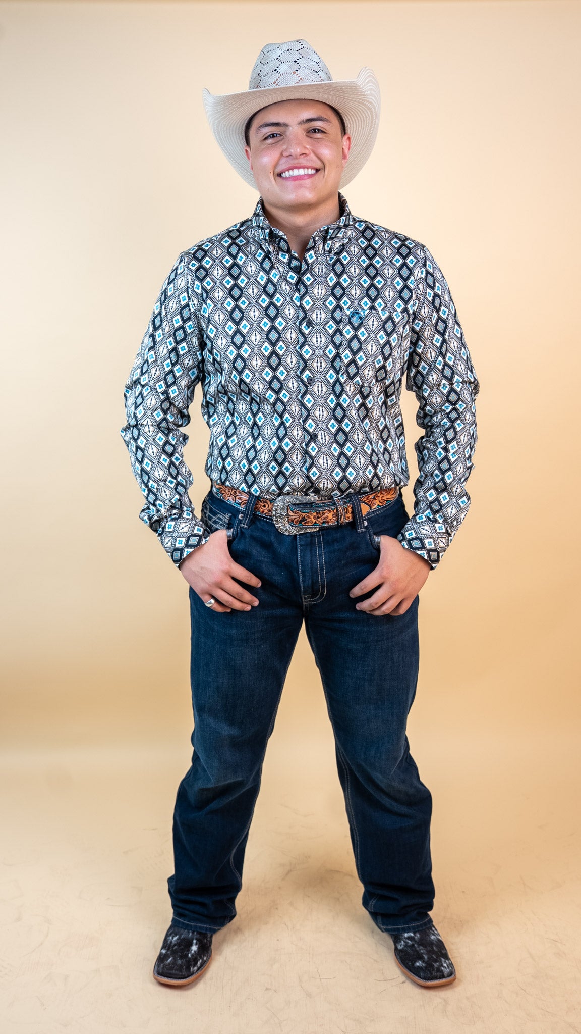Platini Long Sleeve Scott Button Up