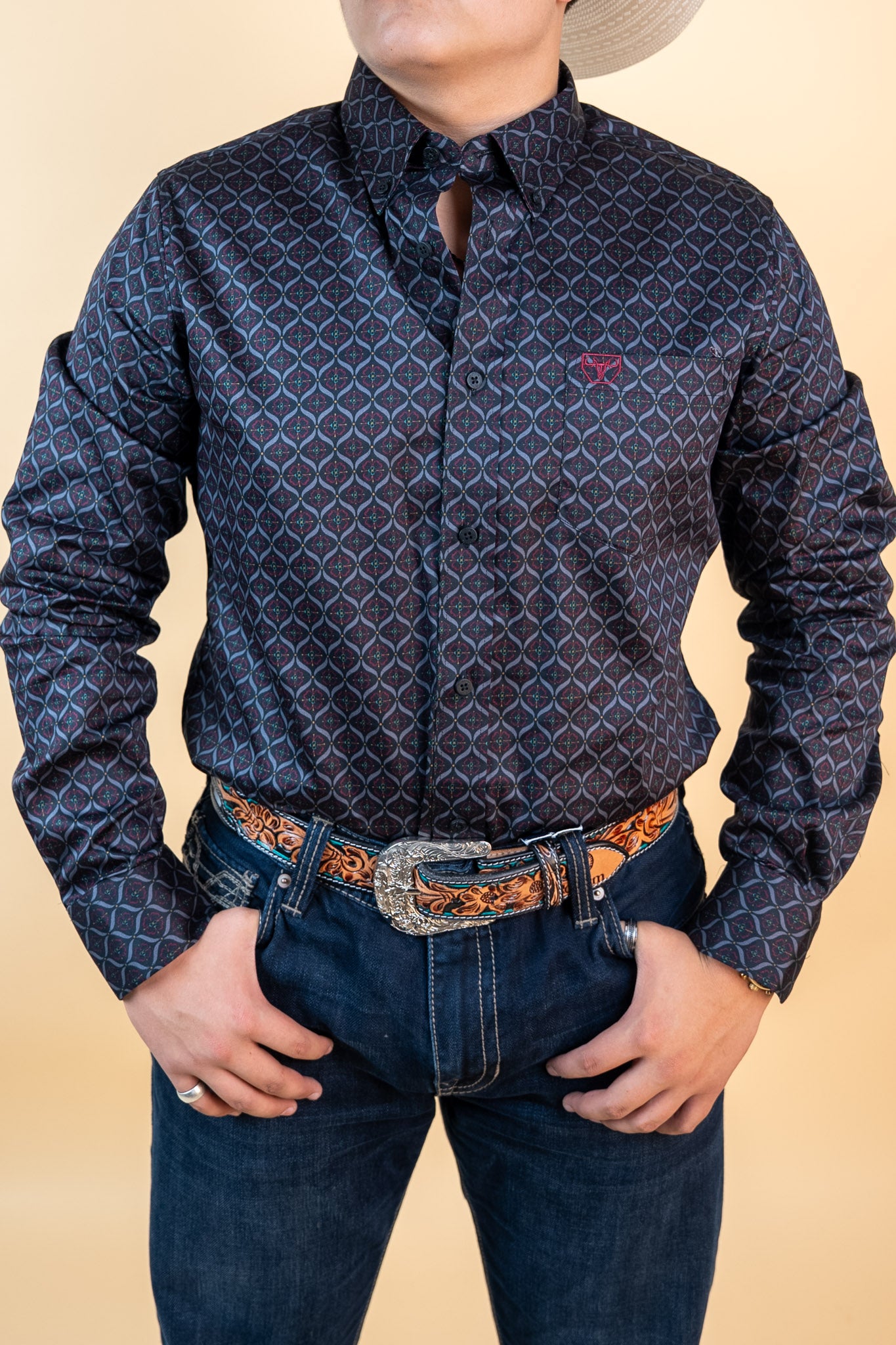 Platini Long Sleeve Nelson Button Up