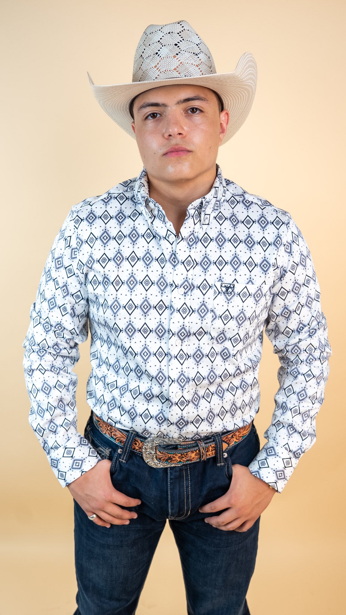 Platini Long Sleeve Payne Durham Button Up
