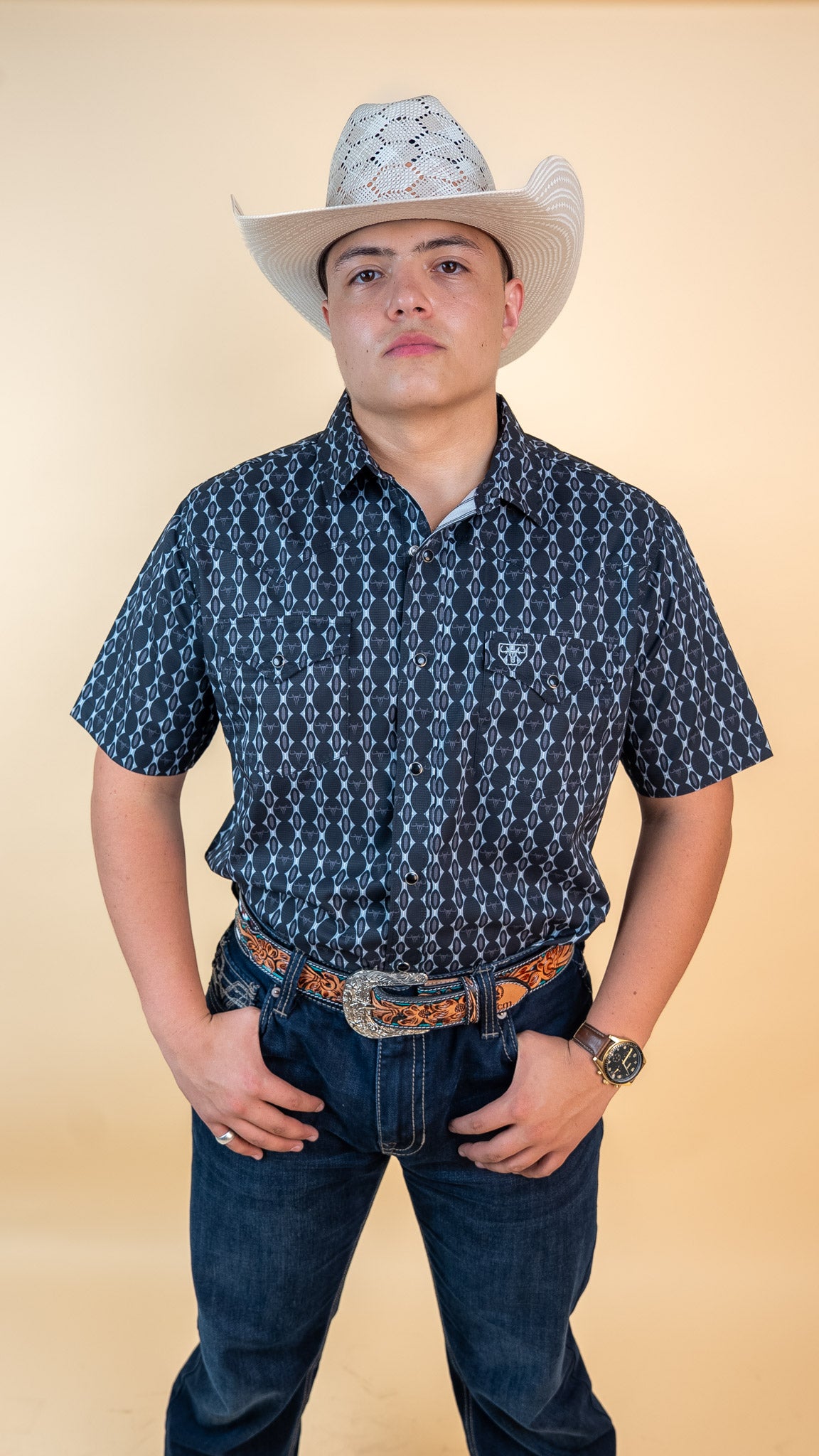 Platini Short Sleeve Wilson Pearl Snap