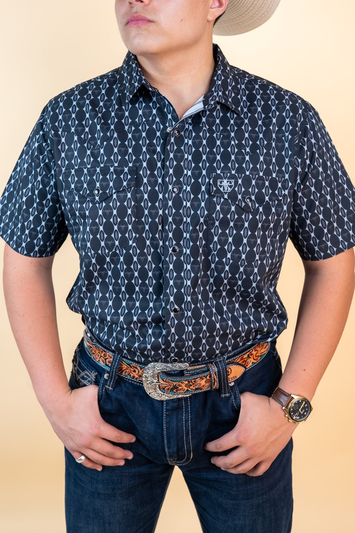 Platini Short Sleeve Wilson Pearl Snap