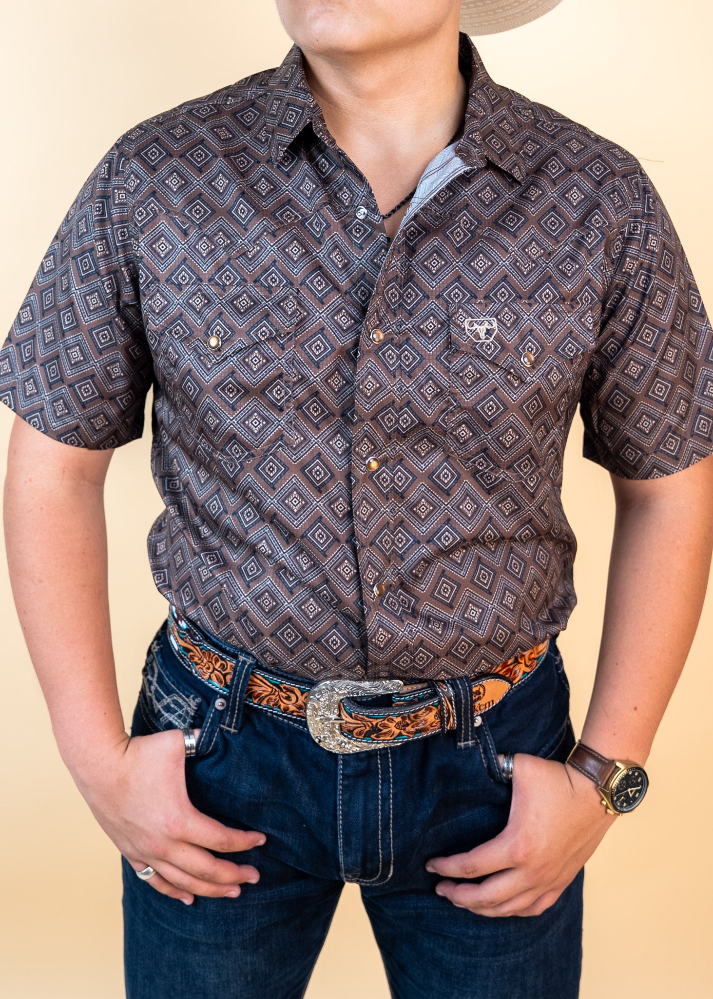 Platini Short Sleeve Kyle Pearl Snap
