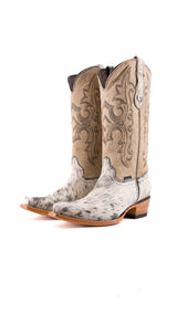 Katherine Snip Toe Cowhide Cowgirl Boot Size 8.5 Box SM29