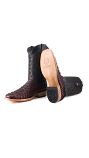 Bradley Python Square Toe Cowboy Boot
