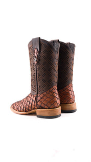 Bradley Mini Pirarucu Square Toe Cowboy Boot