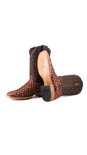 Bradley Mini Pirarucu Square Toe Cowboy Boot