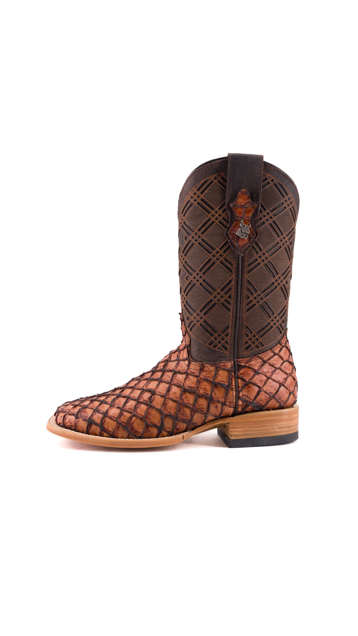 Bradley Mini Pirarucu Square Toe Cowboy Boot