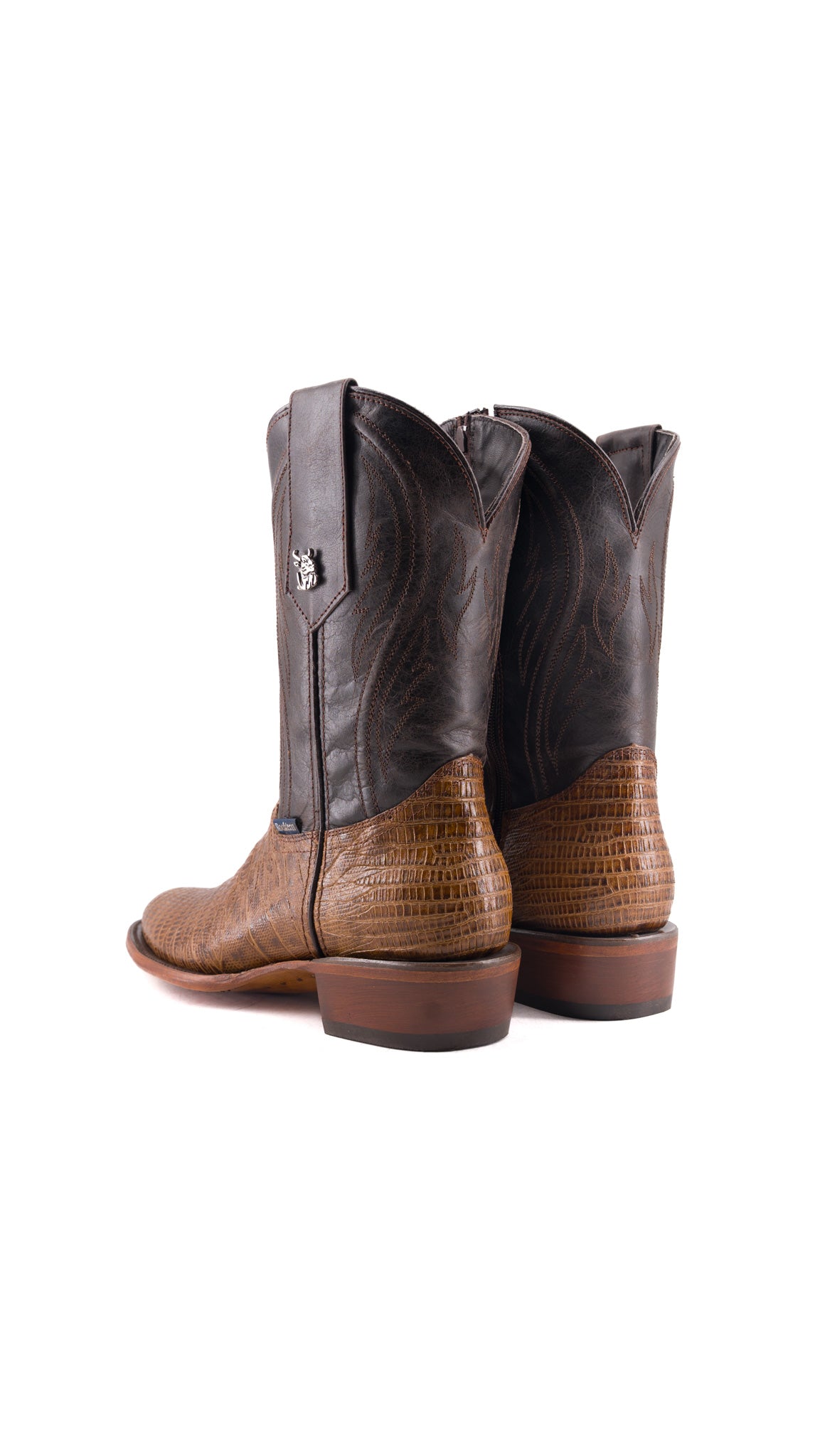 Daryl Lizard Round Toe Cowboy Boot