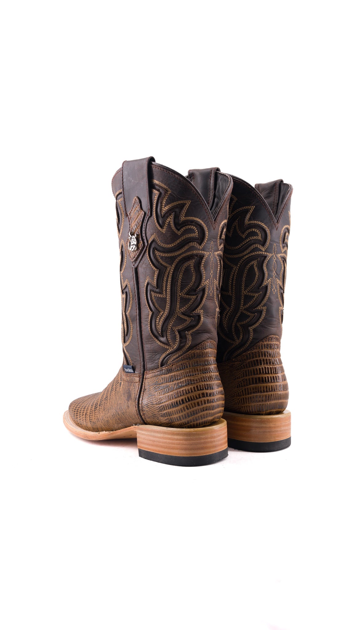 Bruce Lizard Square Toe Cowboy Boot