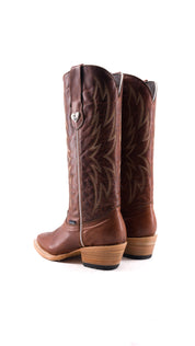 Arisha Midi Frontier Toe Cowgirl Boot