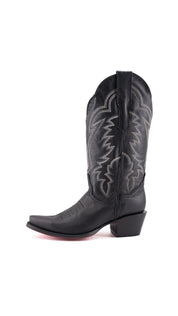 Mia Red Bottom Wide Calf Snip Toe Cowgirl Boot
