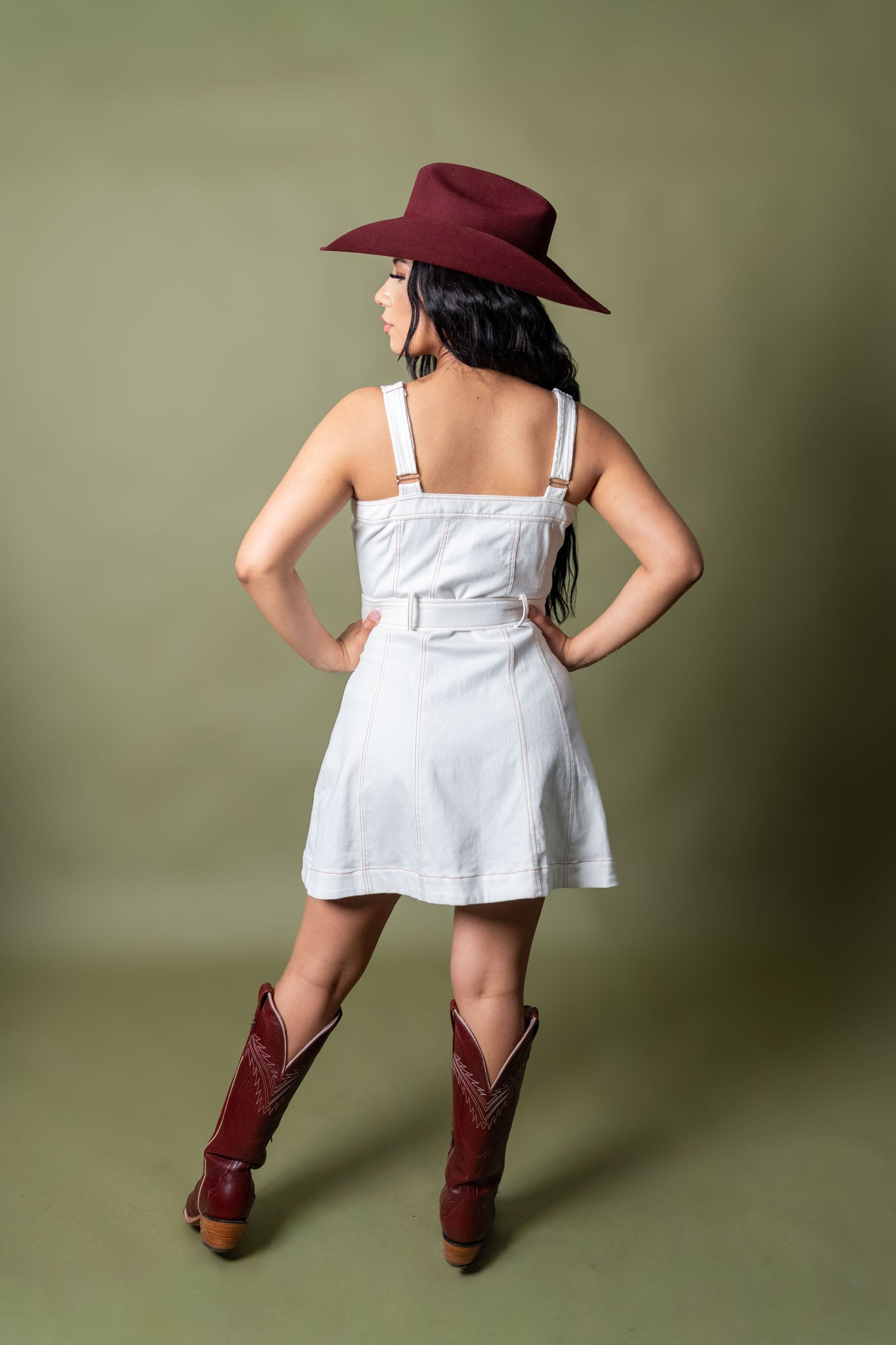 Dixie Button Down And Belted Mini Dress