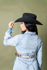 Classic Cowgirl Denim Dress