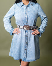 Classic Cowgirl Denim Dress