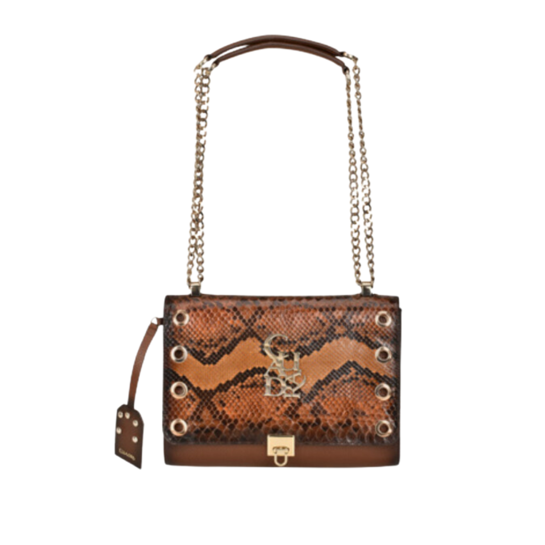 Cuadra Bag DU505 Honey Python/Cowhide