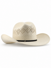 Two Diamonds 100X Cattleman Straw Hat
