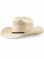 Two Diamonds 100X Cattleman Straw Hat