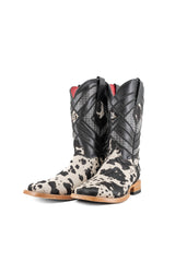 Prescott Brazil Cowhide Square Toe Cowboy Boot Size 6 Box UW40