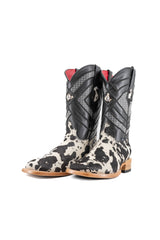 Prescott Brazil Cowhide Square Toe Cowboy Boot Size 9 Box UW47