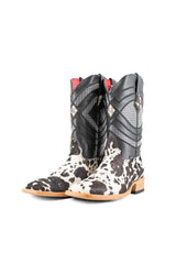 Prescott Brazil Cowhide Square Toe Cowboy Boot Size 12 Box UW58