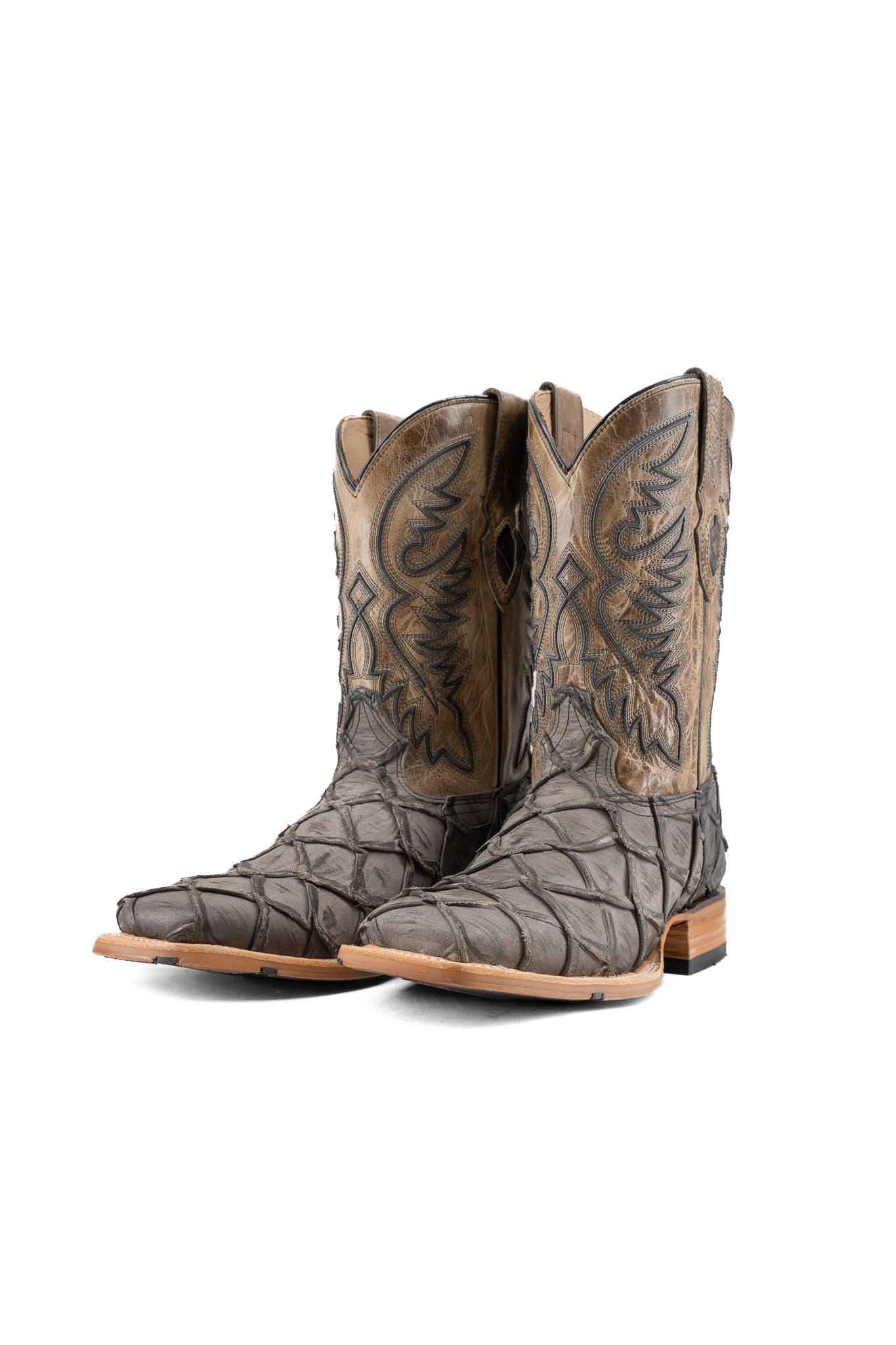 Austin Big Bass Pirarucu Square Toe Cowboy Boot