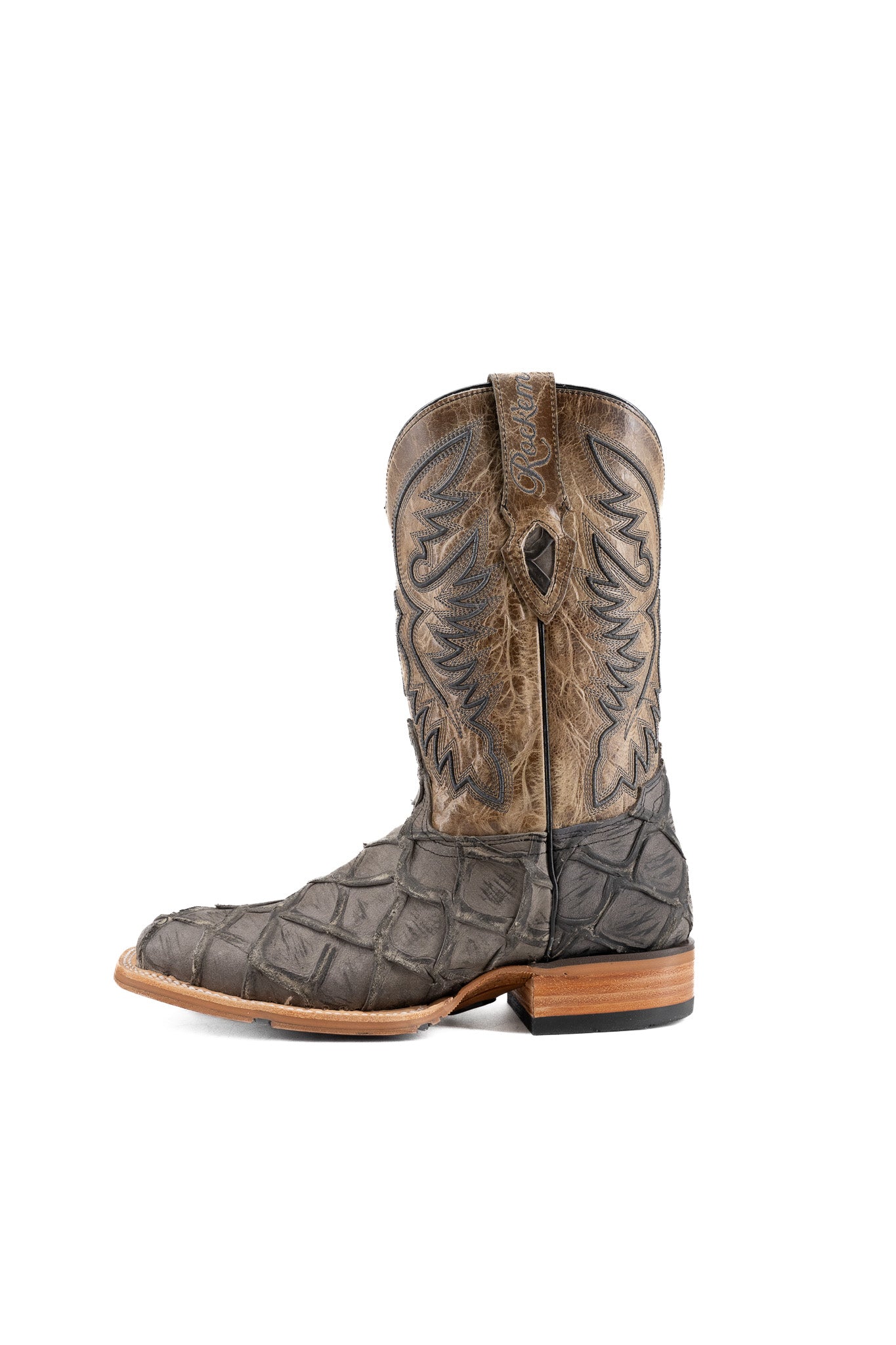Austin Big Bass Pirarucu Square Toe Cowboy Boot
