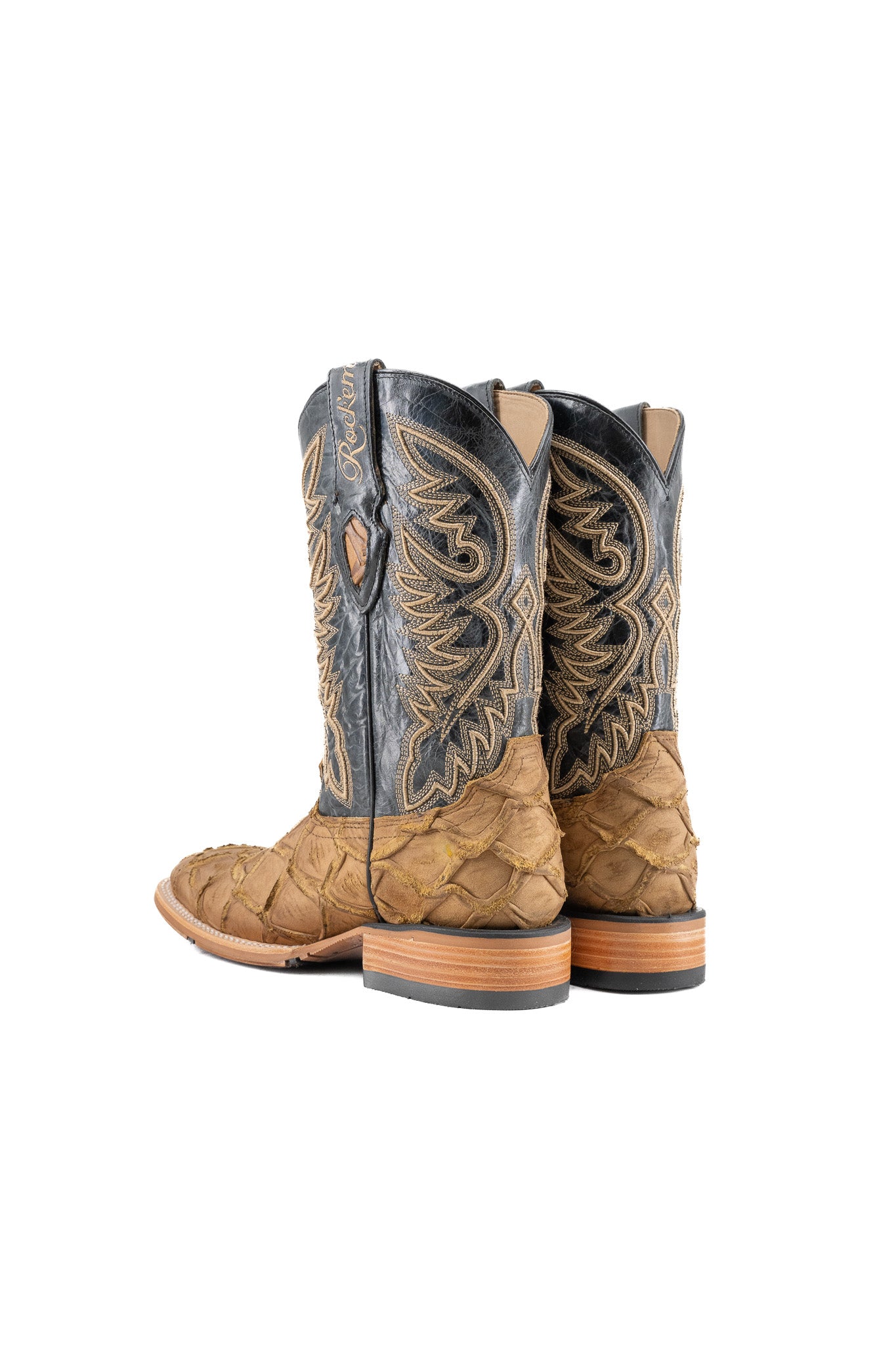 Austin Big Bass Pirarucu Square Toe Cowboy Boot