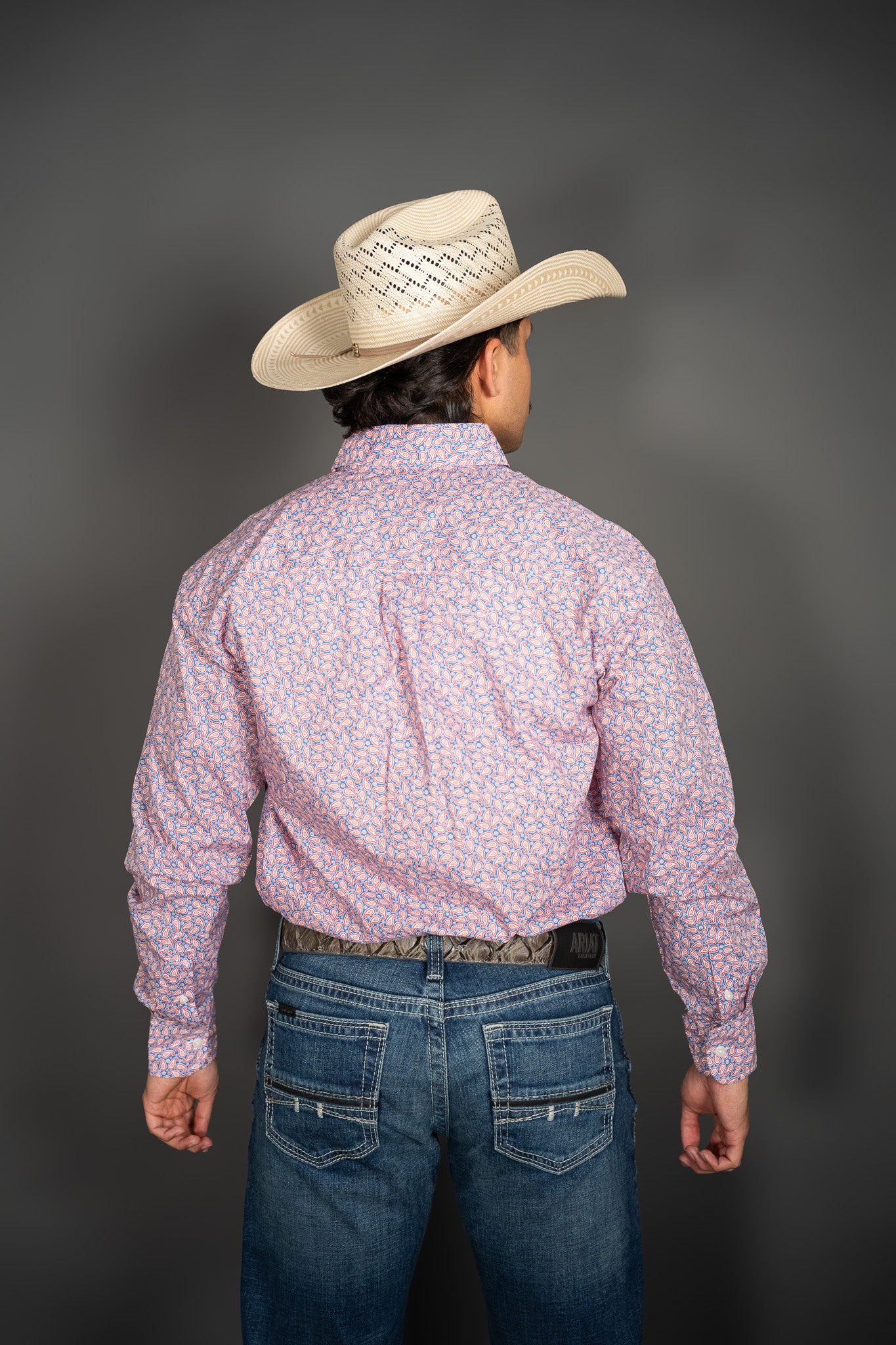 Wrangler Classic Paisley Long Sleeve Button Up