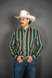 Wrangler Vintage Long Sleeve Shirt Pearl Snap