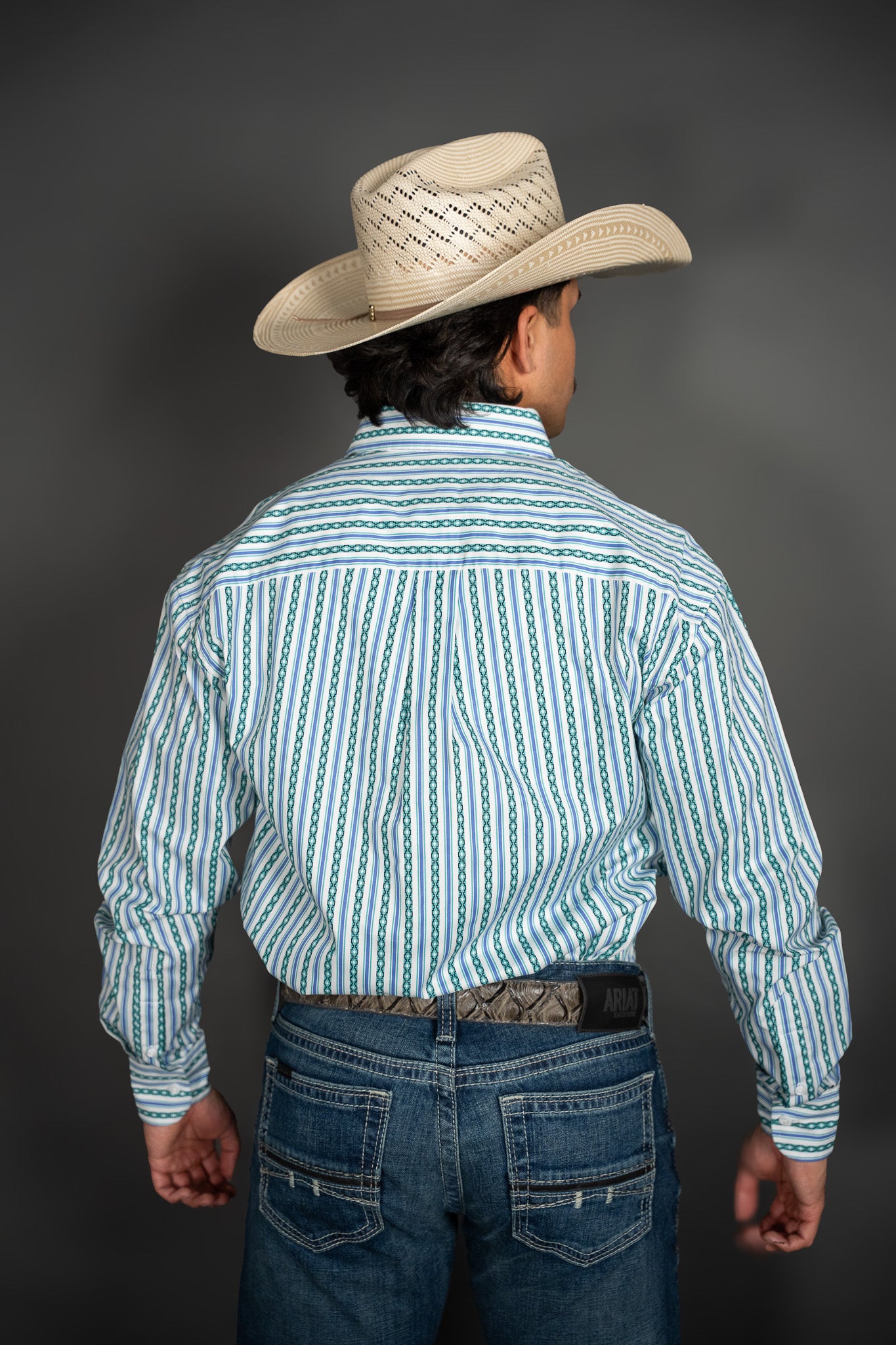Wrangler Aztec Striped Button Up