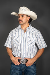 Panhandle Aztec Striped Pearl Snap