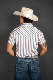 Rock & Roll Western Stripe Short Sleeve Polo