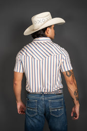 Rock & Roll Western Stripe Short Sleeve Polo