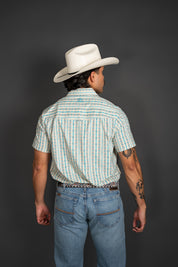Roper Vertical Aztec Short Sleeve Pearl Snap