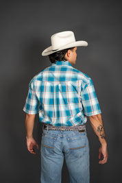 Roper Sunset Plaid Short Sleeve Button-up