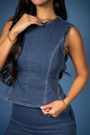 Darla Denim Two-Piece Set