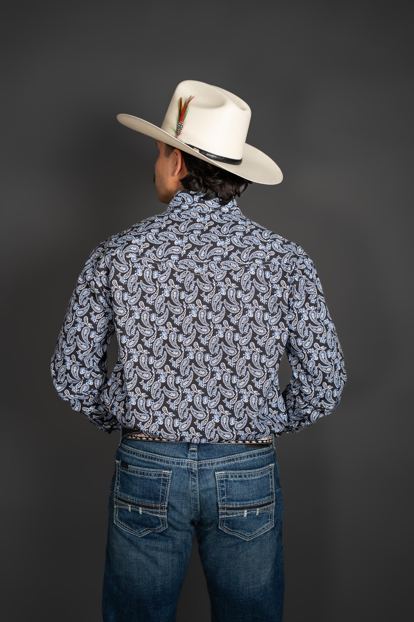 Roper All Over Paisley Pearl Snap