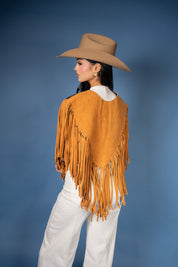 Cowhide Diamond Fringe Vest