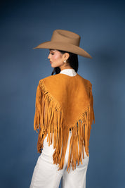Cowhide Diamond Fringe Vest