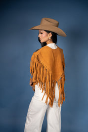 Cowhide Diamond Fringe Vest