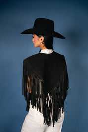 Cowhide Diamond Fringe Vest