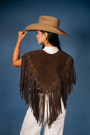 Saddle Studded Fringe Vest