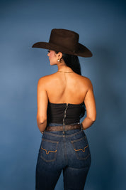 Chiara Structured Strapless Corset Tube Top