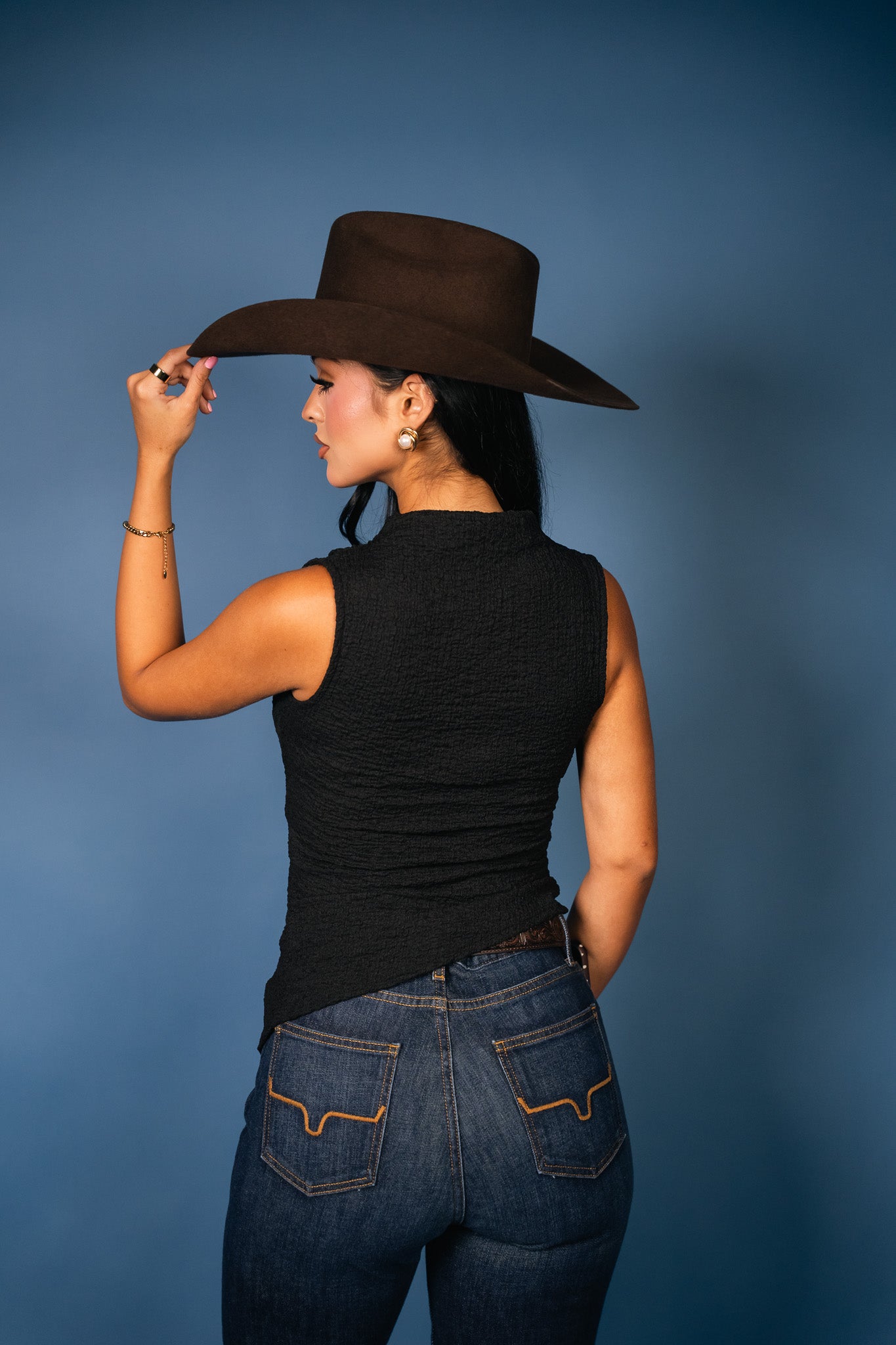 Sayla Asymmetrical Ruched Top