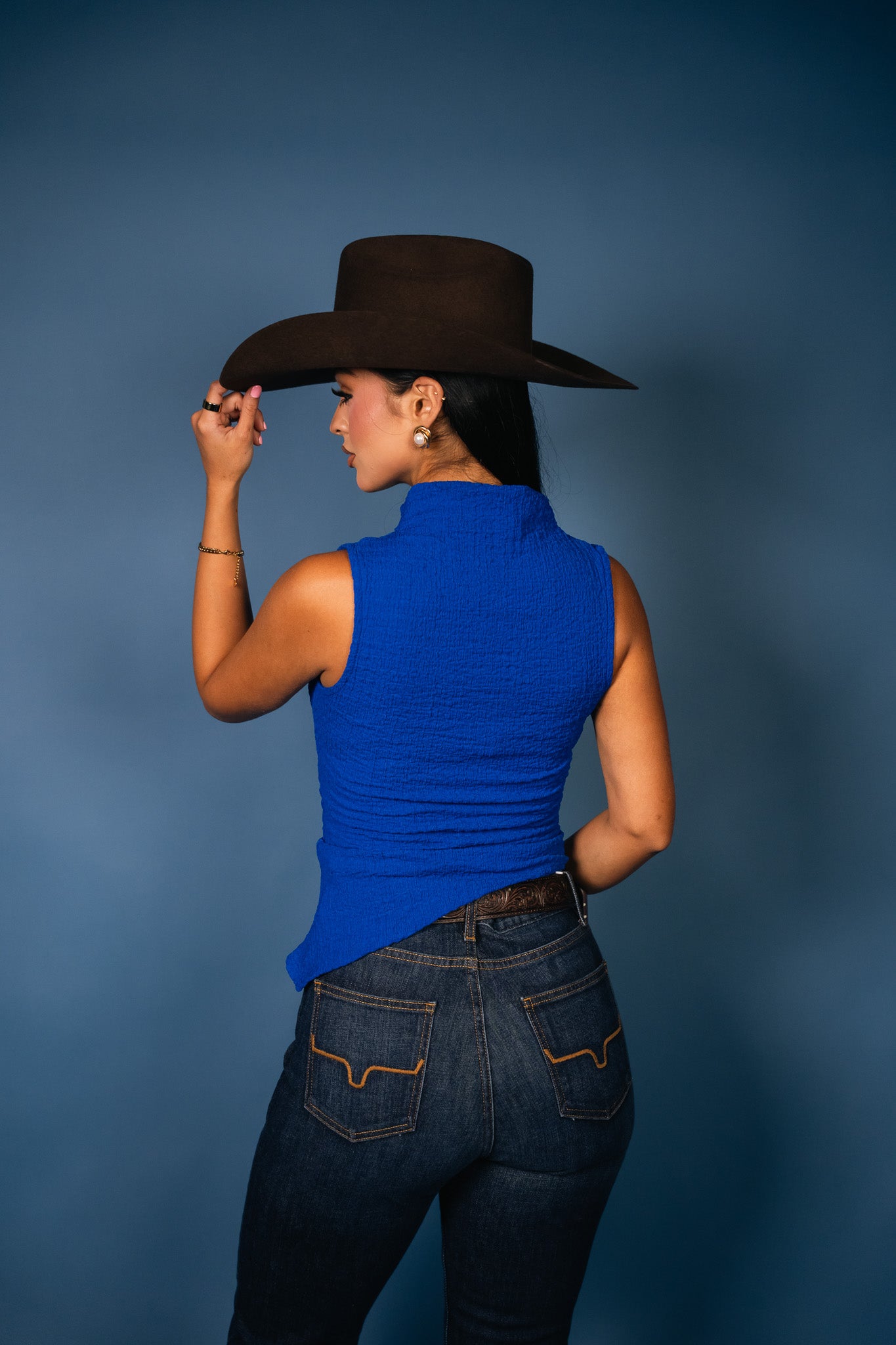 Sayla Asymmetrical Ruched Top