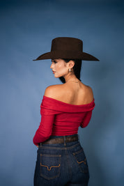 Cozy Ribbed Off-the-Shoulder Top
